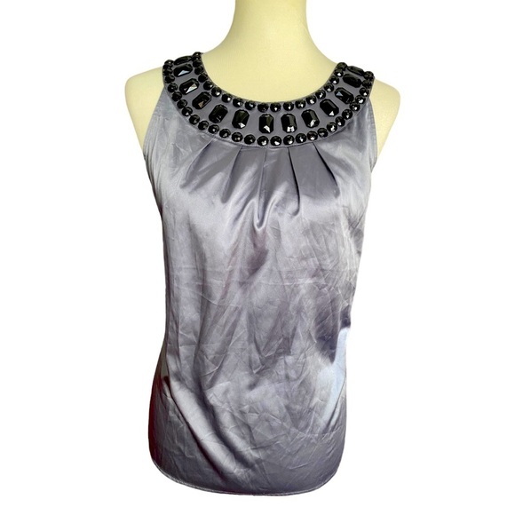 NWT The Limited Jeweled Silky Top by - Picture 1 of 4